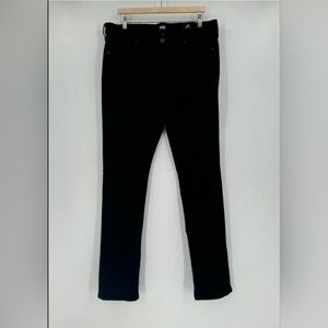 Paige Mens Black Denim Stretch Straight Leg Casual Federal Jeans Sz 36x34